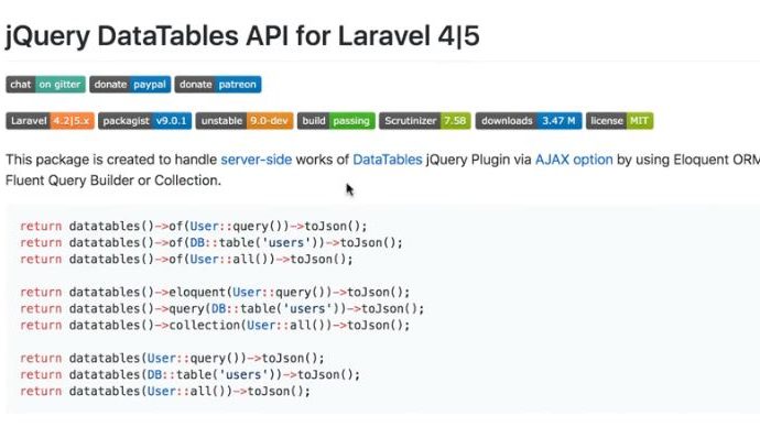 Laravel Daily - Datatables in Laravel