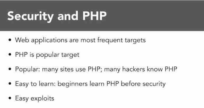 PHP Creating Secure Websites