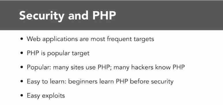 PHP Creating Secure Websites