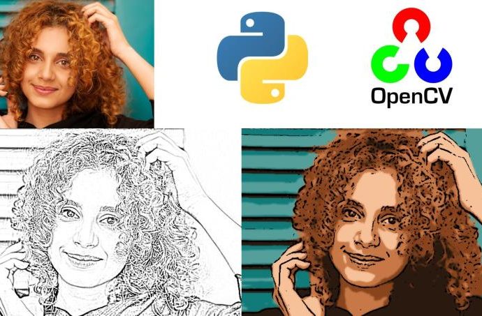 OpenCV Project - Image to Pencil Sketch and Cartoon Paint in Python