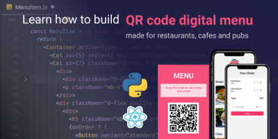 Python Yoga - PythonDjango + React QR Digital Menu Builder