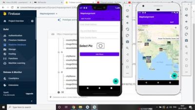 Firebase Database , Show Places on Google Map Android Studio