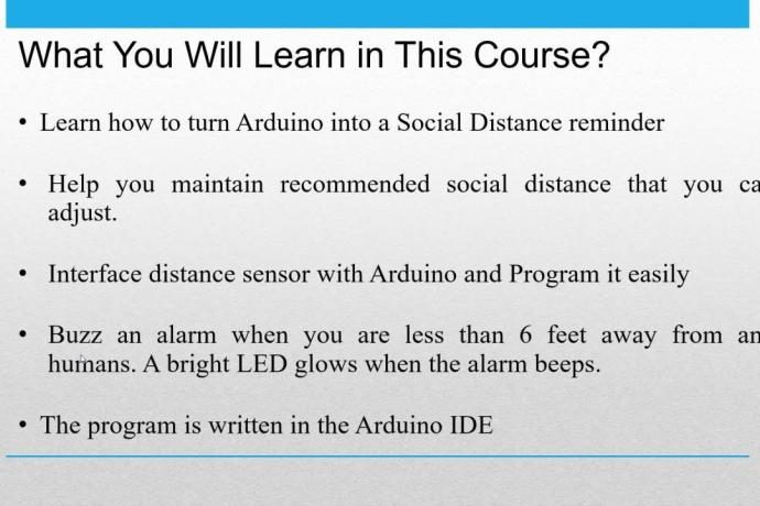 Arduino Social Distance Detector