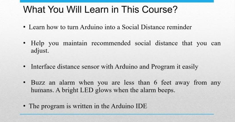 Arduino Social Distance Detector