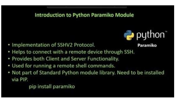 Python Automation Using Paramiko For Network Engineers