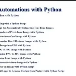 Learn Computer Vision Python Image Automation Examples